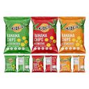 Crizpo Banana Chips - Pack of 6 Combo (270gms) - Tangy Tomato, Creamy Cheddar, Green Chilli Delight (2 x 45g each flavour)...