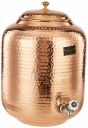 Crockery Wala and Company Jointless Pure Copper Water Dispenser/Matka 16 l and 2 Glasses...
