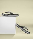 CROCS Bayaband Men Flip Flops (Black, White , 7)...
