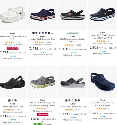 Amazon Loot: UP TO 83% OFF - Crocs Footwear