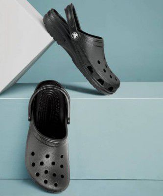 CROCS Men Classic Clogs Sandal  (Black, 9)