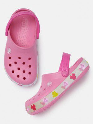 CROCS Sling Back Clogs For Boys & Girls  (Pink)