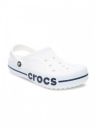 Crocs Unisex White & Blue Bayaband Clogs...