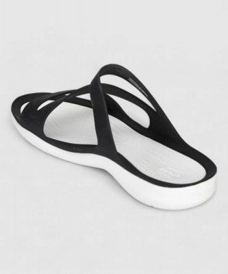 CROCS Women Swiftwater Sports Sandal  (Black, White, 3 UK/India)