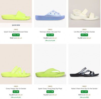 CROCS Women's Footwear Upto 69% Off