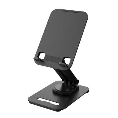 Croiky Foldable Stand for iPad [360° Rotation] Portable Tablet Stand 7.48" Height Adjustable Monitor Stand Holder Easy Carry iPad Holder for Desk/PS/Monitor/iPhone15/PS/Switch 4.7"-17.3" -