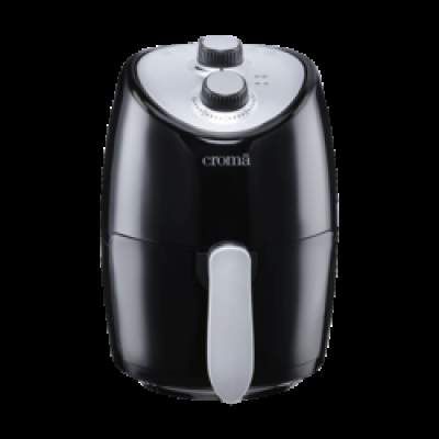 Croma 1000 Watt Low Oil Fryer (CRAO0045, Black)