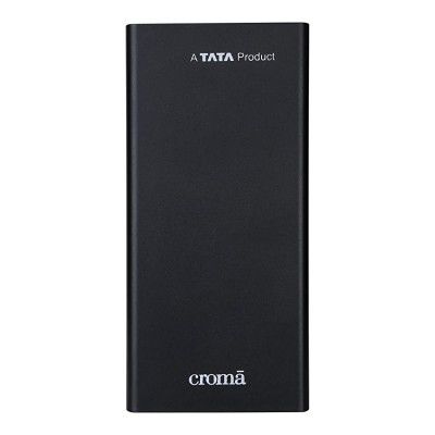 Croma 10W Fast Charge 10000mAh Lithium Polymer Power Bank (CRCA0083)