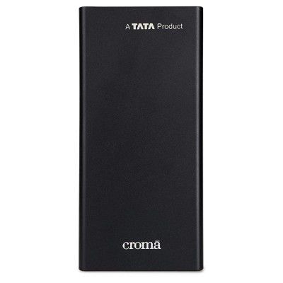 Croma 18W Power Delivery(PD) 10000mAh Lithium Polymer Power Bank (18 Months Warranty) (CRCA0084, Black)