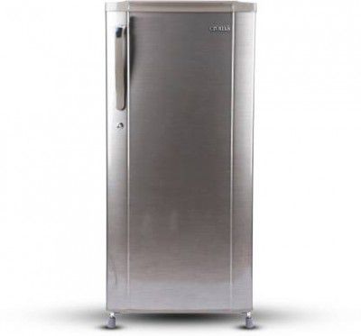 Croma 190 L Direct Cool Single Door 2 Star Refrigerator  (Hair Line Silver, CRAR0216)