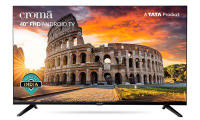 Croma 40" Full HD Certified Android Smart LED TV CREL040FOF024601 (2022 Model)