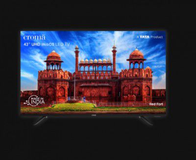 Croma (43 inch) 4K Ultra HD Smart WebOS TV with Dolby Audio