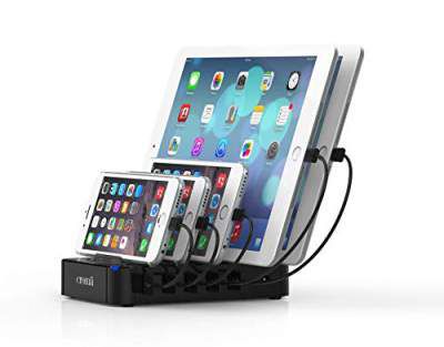 Croma 5 Port Charging Station (CRXN4077, Black)