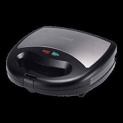 Croma 800 Watt 2 Slice 3-in-1 Sandwich Maker (CRK7001, Black)