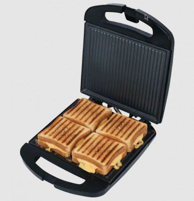 Croma AK6204 1500W 4 Slice Sandwich Maker with Auto Shut Off (Black)