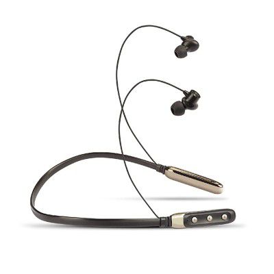 Croma Bluetooth Neckband with Bluetooth Version 5.0 for Stable connectivity, Total Playtime up to 15 Hours, Built in mic (12 Months Warranty) (CREEH2004sBTNB, Black)