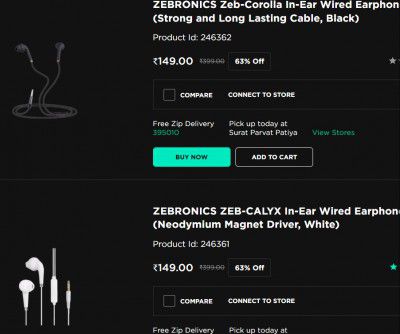 CROMA Loot Deal : Upto 100% off on Earphones