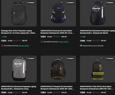 Croma Loot : Upto 91% Off On Aeropostale Backpacks