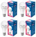 Crompton 12W Emergency LED Bulb Base B22 Cool Day Light (Pack of 4), White, (LED12WDFINVNB4DCDL)...