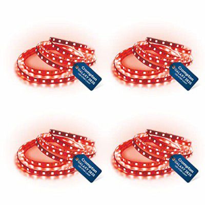 Crompton 5 meter Strip Light Red 300 LEDs (Pack of 4) (without Driver)