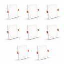 Crompton 5W 3-in-1 Color LED Recessed Square Panel Light_ Pack of 8...
