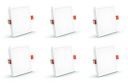 Crompton 5W 3-in-1 Color LED Recessed Square Panel Light_ Pack of 6...