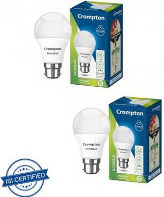 Crompton 9 W Basic Standard B22 LED Bulb (White, Pack of 2)