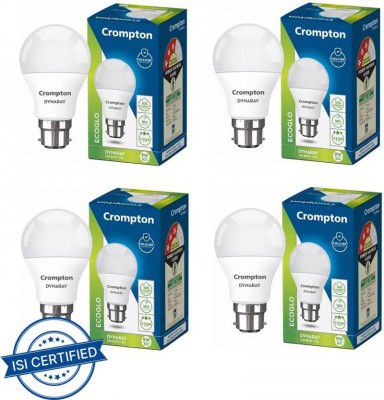 Crompton 9 W Standard B22 LED Bulb (White, Pack of 4)