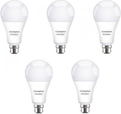 Crompton 9 W Standard B22 LED Bulb  (White, Pack of 5)