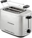 Crompton ACGPT-SUNBROWNR 800 W Pop-Up Toaster (Silver, Grey)...