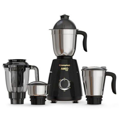 Crompton Ameo Classic 750W Mixer Grinder with MaxiGrind and Motor Vent-X Technology (ACGM-AMEO CLX 4J)