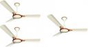 Crompton avancer prime Honeywood WHITE PACK OF 3 1200 mm 3 Blade Ceiling Fan  ...