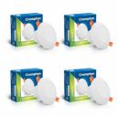 Crompton Domestic Recess LED Deep Cut Down Lighter Star Deep Glaze 3W (Cool Day Light, Pack of 4)...