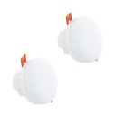 Crompton Domestic Recess LED Deep Cut Down Lighter Star Deep Glaze 6W (Warm White, Pack of 2)...