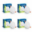 Crompton Domestic Recess LED Deep Cut Down Lighter Star Deep Glaze 3W (Blue, Pack of 4)...