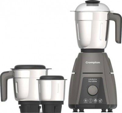 Crompton DuroElite 800 W Mixer Grinder  (ACGM-DUROELITE3J | 3 Jars | Mettalic Black Finish)