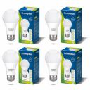 Crompton Dyna Ray 12W Round E27 LED Cool Day Light Pack of 4...