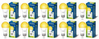 Crompton Dyna Ray 12W Round E27 LED Warm White Pack of 10