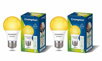 Crompton Dyna Ray 5W Round E27 LED Warm White Pack of 2