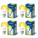 Crompton Dyna Ray 9W Round B22 LED Warm White Pack of 4...