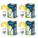 Crompton Dyna Ray 9W Round E27 LED Warm White Pack of 4...