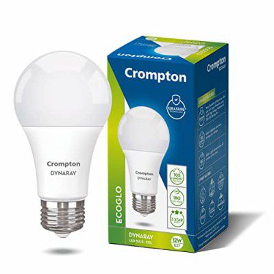 Crompton Dyna Ray LED Bulb | 12W | Cool Day Light | Pack of 1