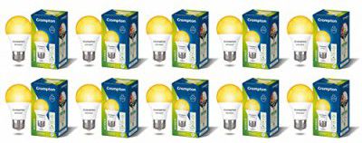 Crompton Dyna Ray LED Bulb | 9W | Warm White | E27 Base | Pack of 10