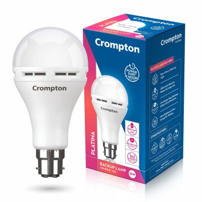 Crompton Emergency 12 W LED Bulb Base B22 Cool Day Light