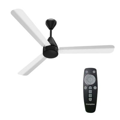 Crompton Energion Hyperjet 1200mm BLDC Ceiling Fan | 2 Year Manufacturer Warranty | White Black