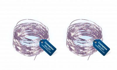 Crompton Galaxy Decoration Copper USB Powered String Fairy Lights with 100 Led Light