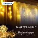 Crompton Galaxy Pixel Light | Festive Ladi Lights | 10 Meter | 48 LEDs | Blue | Pack of 2...