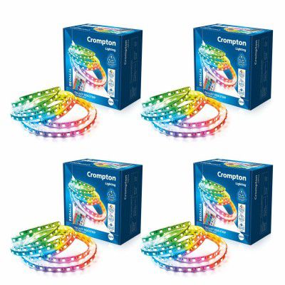 Crompton Galaxy | Strip Light | 5 Meter | 300 LED | 36W | 16 Modes Remote Control| Pack of 4