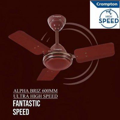 Crompton High Speed 51W 30% Energy Saving HS PLUS 600mm/24inch 100% Copper Motor 9 1 Star 600 mm 3 Blade Ceiling Fan