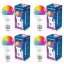 Crompton Immensa 9-Watt E27 WiFi Smart LED Bulb with Music Sync, 16 Million Colors, Compatible with Amazon Alexa and Google Assistant_Pack of 4...